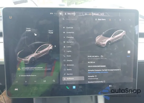 2021 Tesla Model 3 from USA, damaged, VIN 5YJ3E1EA3MF086885